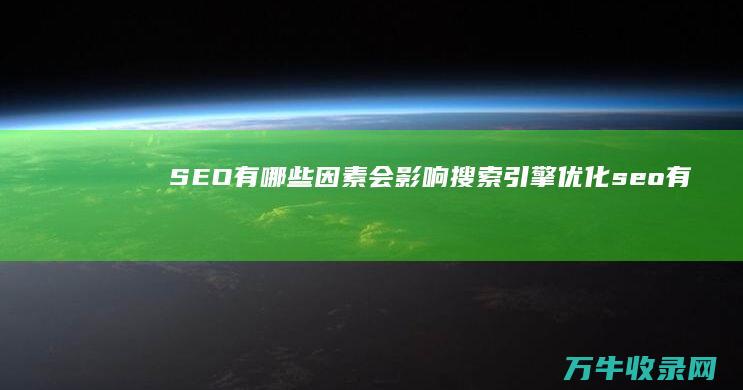 SEO有哪些因素会影响搜索引擎优化 (seo有哪些经典的案例)